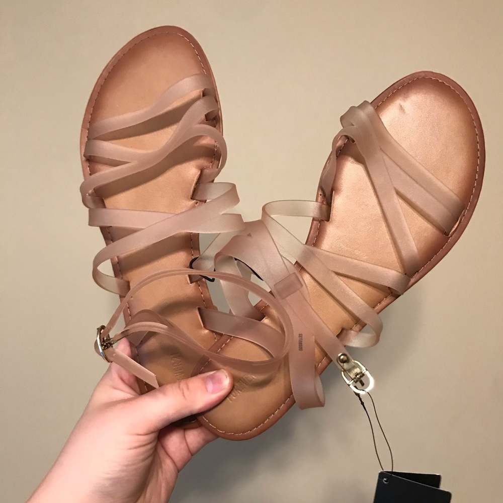 NWT strappy sandles